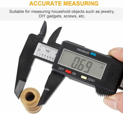 Digital Caliper Electronic Vernier Micrometer Ruler - Ordexe