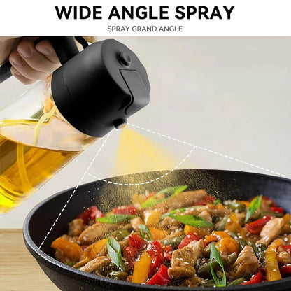 2-in-1 Oil Sprayer & Dispenser Bottle