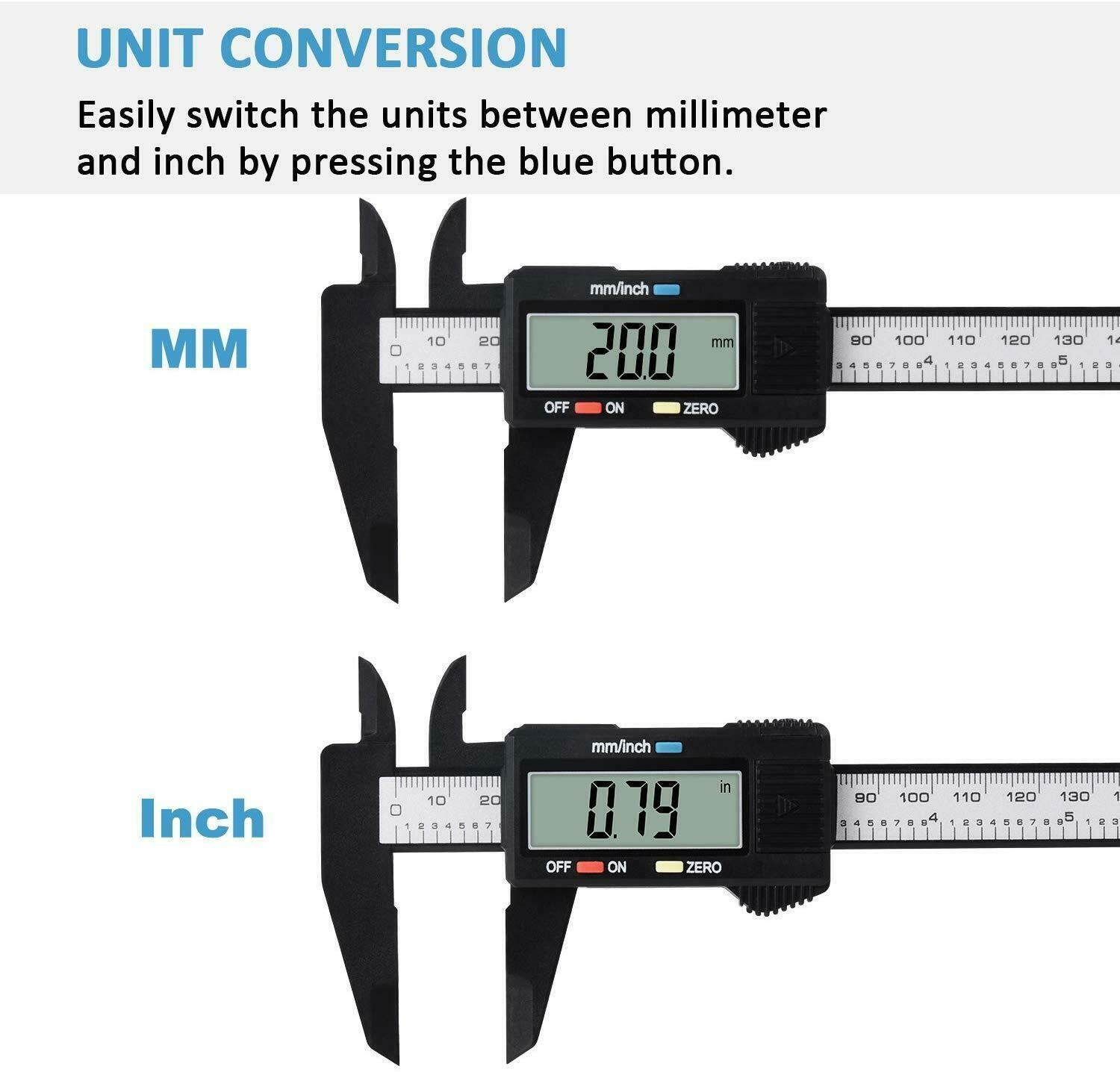 Digital Caliper Electronic Vernier Micrometer Ruler - Ordexe