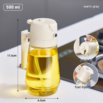 2-in-1 Oil Sprayer & Dispenser Bottle