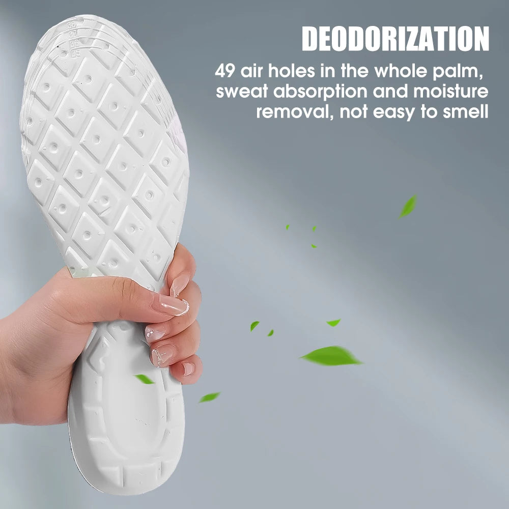 Latex Foam Insoles for Men's Soft Foot Support Shoe Pads - Ordexe