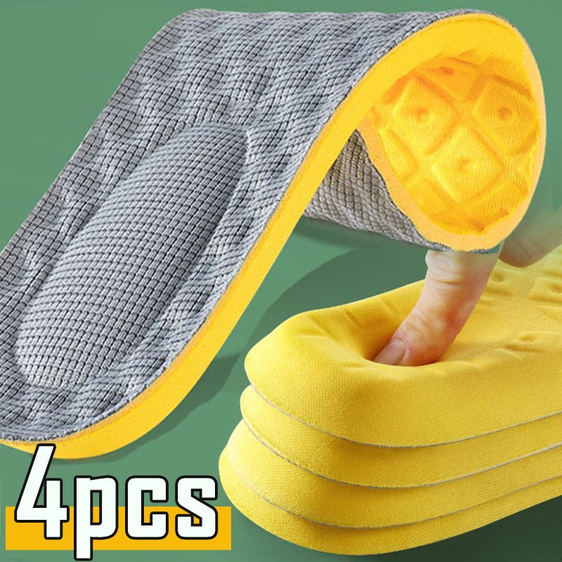 Latex Foam Insoles for Men's Soft Foot Support Shoe Pads - Ordexe