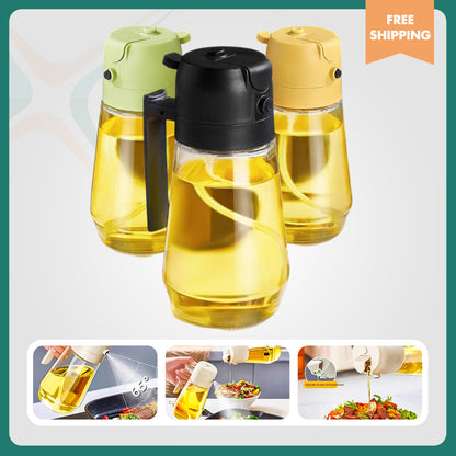 2-in-1 Oil Sprayer & Dispenser Bottle